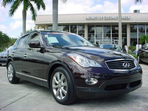 Dark Currant Red Infiniti EX 35.  Click to enlarge.