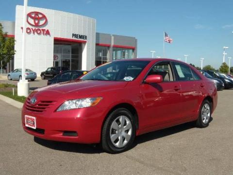 Barcelona Red Metallic Toyota Camry LE. Click to enlarge. Barcelona Red Metallic Toyota Camry LE. Click to enlarge.