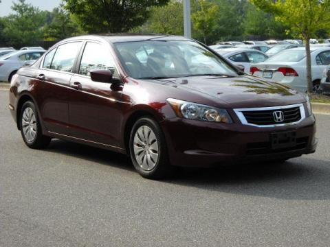 Basque Red Pearl Honda Accord LX Sedan.  Click to enlarge.