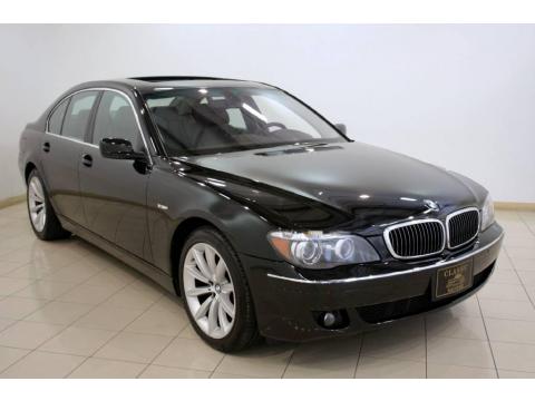 Jet Black BMW 7 Series 750i Sedan.  Click to enlarge.