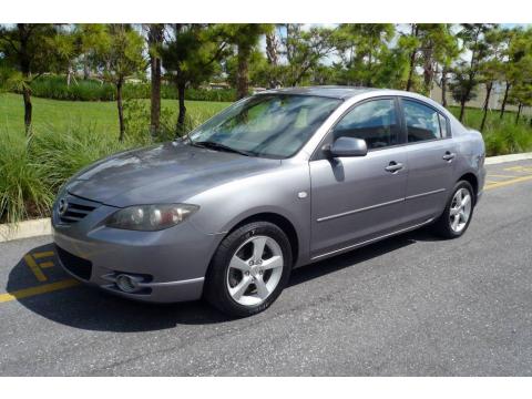 Titanium Gray Metallic Mazda MAZDA3 s Sedan.  Click to enlarge.