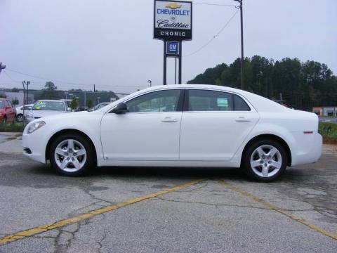 Summit White Chevrolet Malibu LS Sedan. Click to enlarge. Summit White Chevrolet Malibu LS Sedan. Click to enlarge.