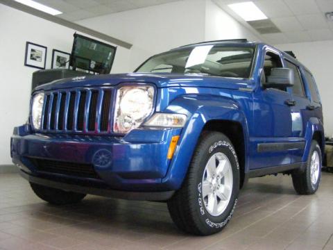 Deep Water Blue Pearl Jeep Liberty Sport.  Click to enlarge.