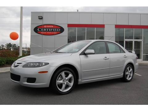 Silver Metallic Mazda MAZDA6 i Sport Sedan.  Click to enlarge.