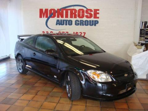 Black Chevrolet Cobalt SS Supercharged Coupe.  Click to enlarge.