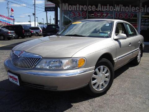 Light Parchment Gold Metallic Lincoln Continental .  Click to enlarge.
