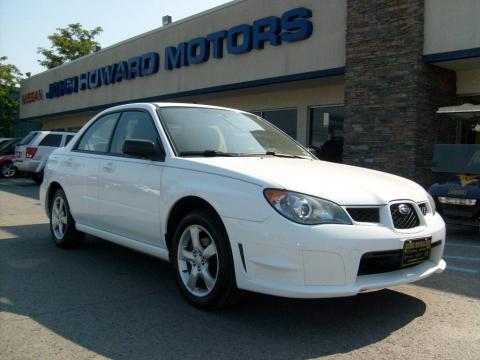 Aspen White Subaru Impreza 2.5i Sedan.  Click to enlarge.