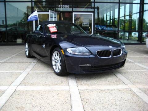 Monaco Blue Metallic BMW Z4 3.0i Roadster.  Click to enlarge.