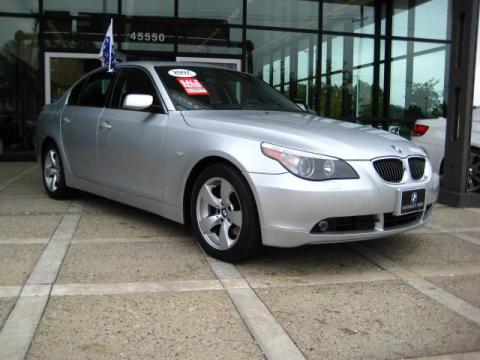 Titanium Silver Metallic BMW 5 Series 530i Sedan.  Click to enlarge.