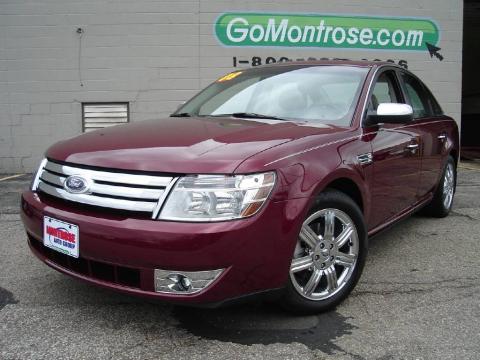 Merlot Metallic Ford Taurus Limited.  Click to enlarge.