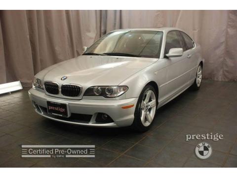 Titanium Silver Metallic BMW 3 Series 325i Coupe.  Click to enlarge.