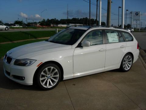Alpine White BMW 3 Series 328i Sport Wagon.  Click to enlarge.