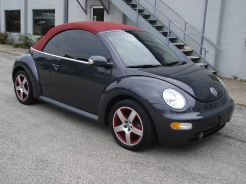Dark Flint Metallic Volkswagen New Beetle Dark Flint Edition Convertible.  Click to enlarge.