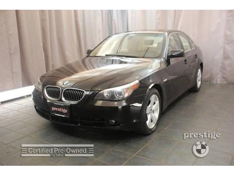 Jet Black BMW 5 Series 530xi Sedan.  Click to enlarge.