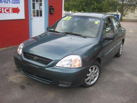 Willow Green Kia Rio Sedan.  Click to enlarge.