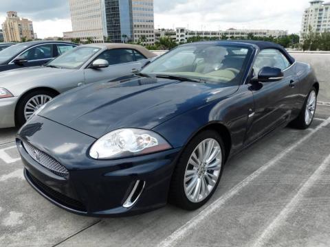 Indigo Blue Metallic Jaguar XK XK Convertible.  Click to enlarge.