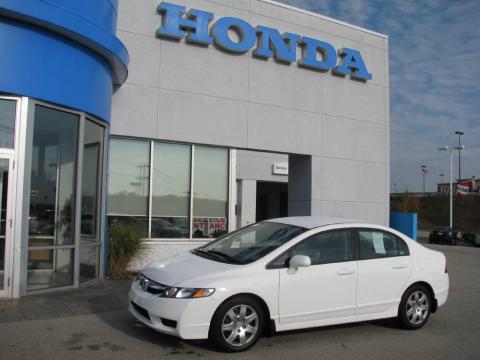 Taffeta White Honda Civic LX Sedan.  Click to enlarge.