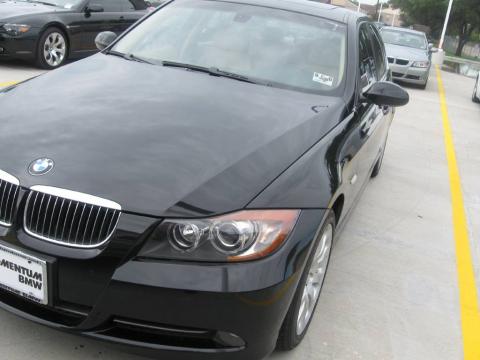 Jet Black BMW 3 Series 330i Sedan.  Click to enlarge.