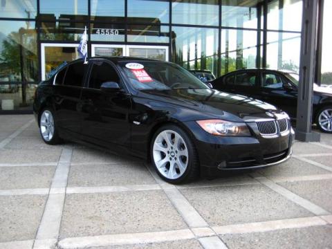 Jet Black BMW 3 Series 330i Sedan.  Click to enlarge.
