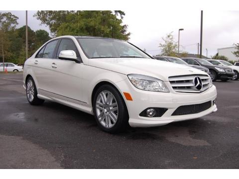 Arctic White Mercedes-Benz C 300 Sport.  Click to enlarge.