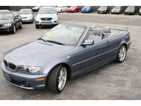 Steel Blue Metallic BMW 3 Series 330i Convertible.  Click to enlarge.