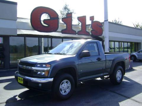 Blue Granite Metallic Chevrolet Colorado Z71 Regular Cab 4x4.  Click to enlarge.