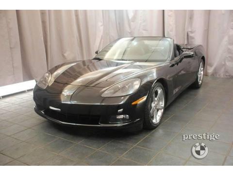 Black Chevrolet Corvette Convertible.  Click to enlarge.