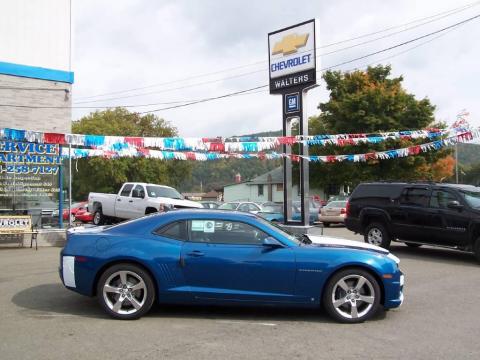 Aqua Blue Metallic Chevrolet Camaro SS/RS Coupe.  Click to enlarge.