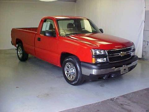 Victory Red Chevrolet Silverado 1500 Work Truck Regular Cab.  Click to enlarge.