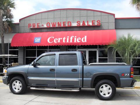 Stealth Gray Metallic GMC Sierra 1500 Classic SLE Crew Cab 4x4.  Click to enlarge.