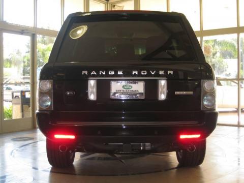 Santorini Black Metallic Land Rover Range Rover Supercharged.  Click to enlarge.