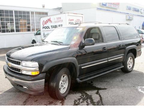 Black Chevrolet Suburban 1500 LT 4x4.  Click to enlarge.