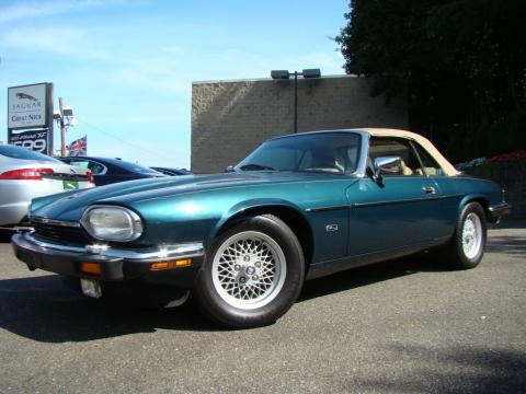 Kingfisher Blue Metallic Jaguar XJ XJS Convertible.  Click to enlarge.