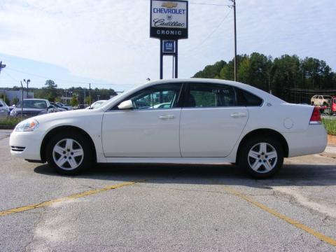 White Chevrolet Impala LS.  Click to enlarge.