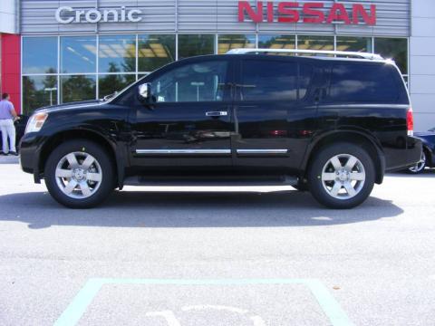 Galaxy Black Metallic Nissan Armada Titanium.  Click to enlarge.