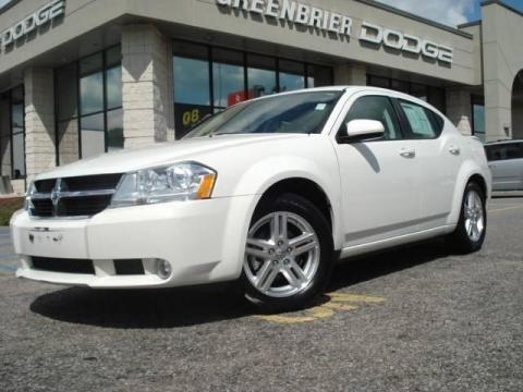 Stone White Dodge Avenger R/T.  Click to enlarge.