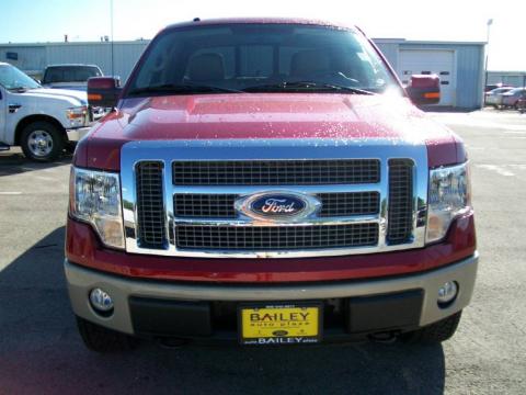 Red Candy Metallic Ford F150 Lariat SuperCrew 4x4.  Click to enlarge.