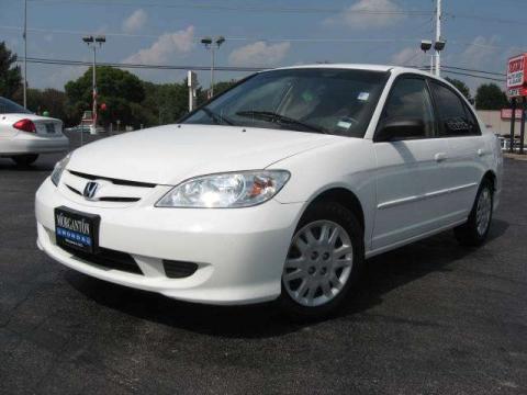 Taffeta White Honda Civic LX Sedan.  Click to enlarge.