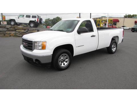 Summit White GMC Sierra 1500 Regular Cab.  Click to enlarge.