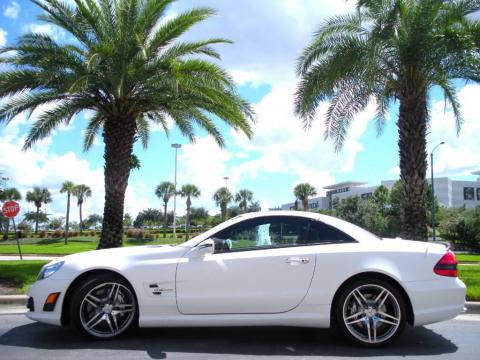 designo Magno Cashmere Matte White Mercedes-Benz SL 63 AMG Roadster.  Click to enlarge.