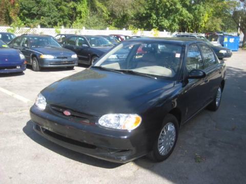 Black Kia Sephia LS.  Click to enlarge.