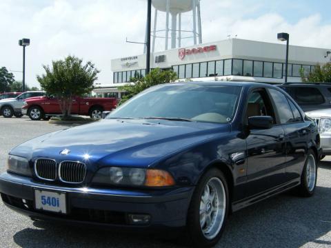 Montreal Blue Metallic BMW 5 Series 540i Sedan.  Click to enlarge.