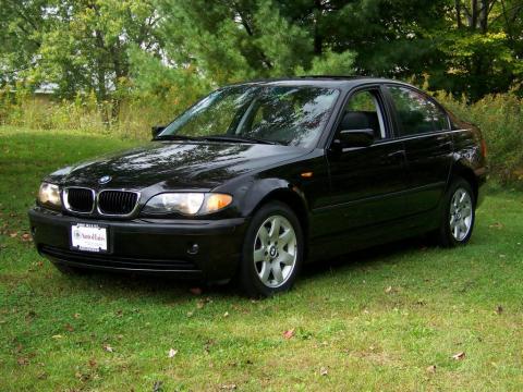 Jet Black BMW 3 Series 325xi Sedan.  Click to enlarge.