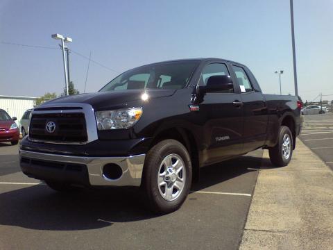 Black Toyota Tundra Double Cab.  Click to enlarge.