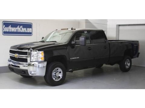 Black Chevrolet Silverado 3500HD LT Crew Cab 4x4.  Click to enlarge.