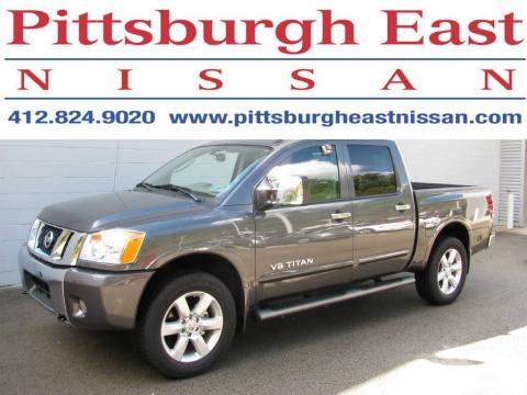 Smoke Gray Nissan Titan LE Crew Cab 4x4.  Click to enlarge.