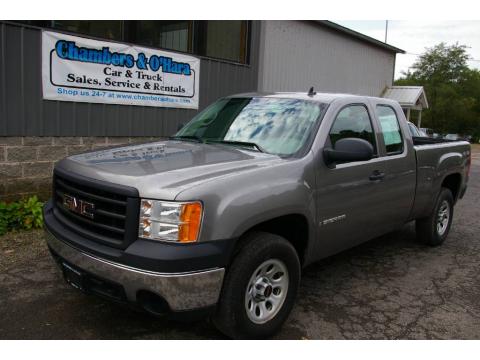 Steel Gray Metallic GMC Sierra 1500 Extended Cab 4x4.  Click to enlarge.