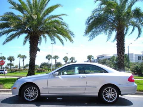 Iridium Silver Metallic Mercedes-Benz CLK 350 Coupe.  Click to enlarge.