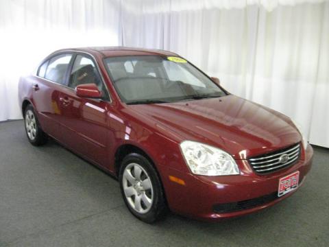 Ruby Red Kia Optima LX.  Click to enlarge.
