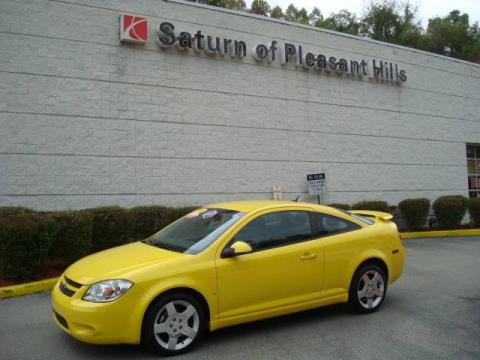 Rally Yellow Chevrolet Cobalt LT Coupe.  Click to enlarge.